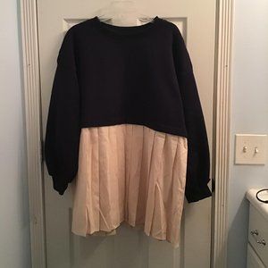 Sweatshirt Combo Dress